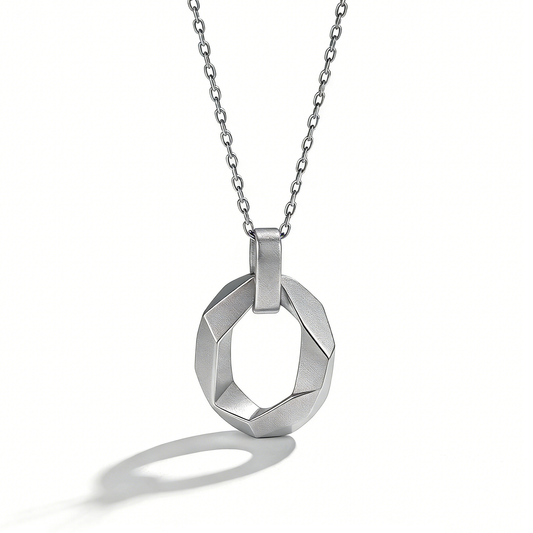 Mobius Ring Geometric Choker Necklace